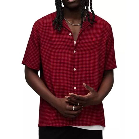 All Saints Glendale Short Sleeve Shirt - Picture 1 of 7